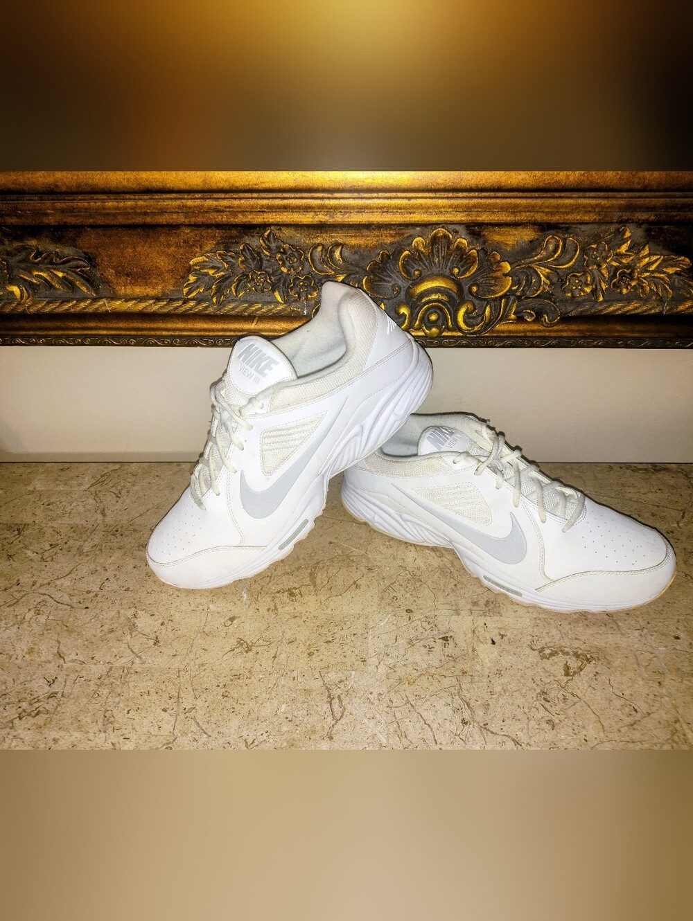 Nike View 3 White Athletic Sneakers